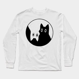 Yin Yang Cat Long Sleeve T-Shirt